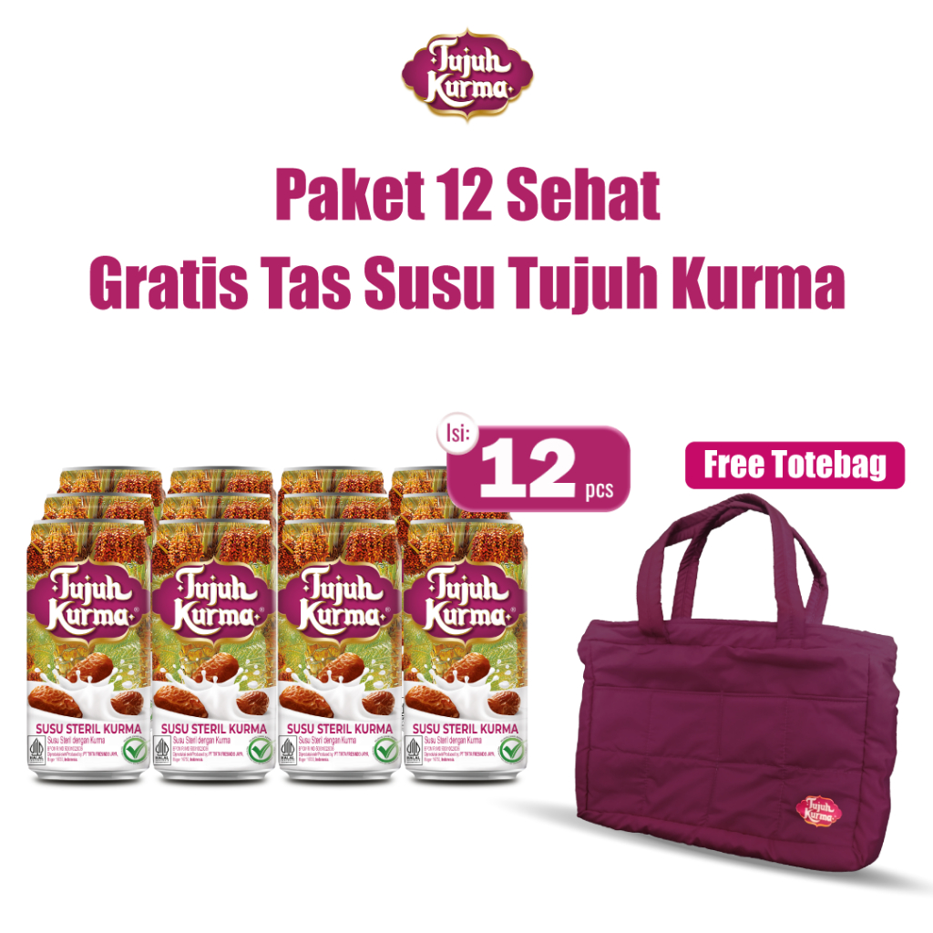 

Paket 12 Kaleng FREE Tas Susu Tujuh Kurma