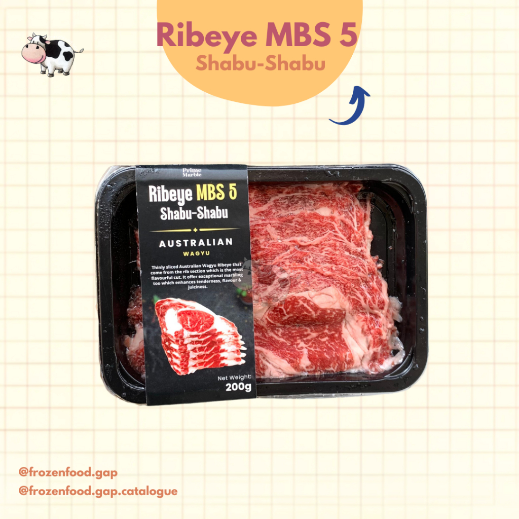 

RIBEYE MBS 5 SHABU SHABU 200GR | FROZENFOODGAP