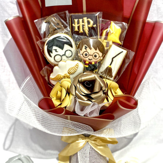 

HarryPotter Cookies Bouquet isi 7 pcs Icing Cookies / Sugar Cookies / Decorated Cookies / Kukis Hias