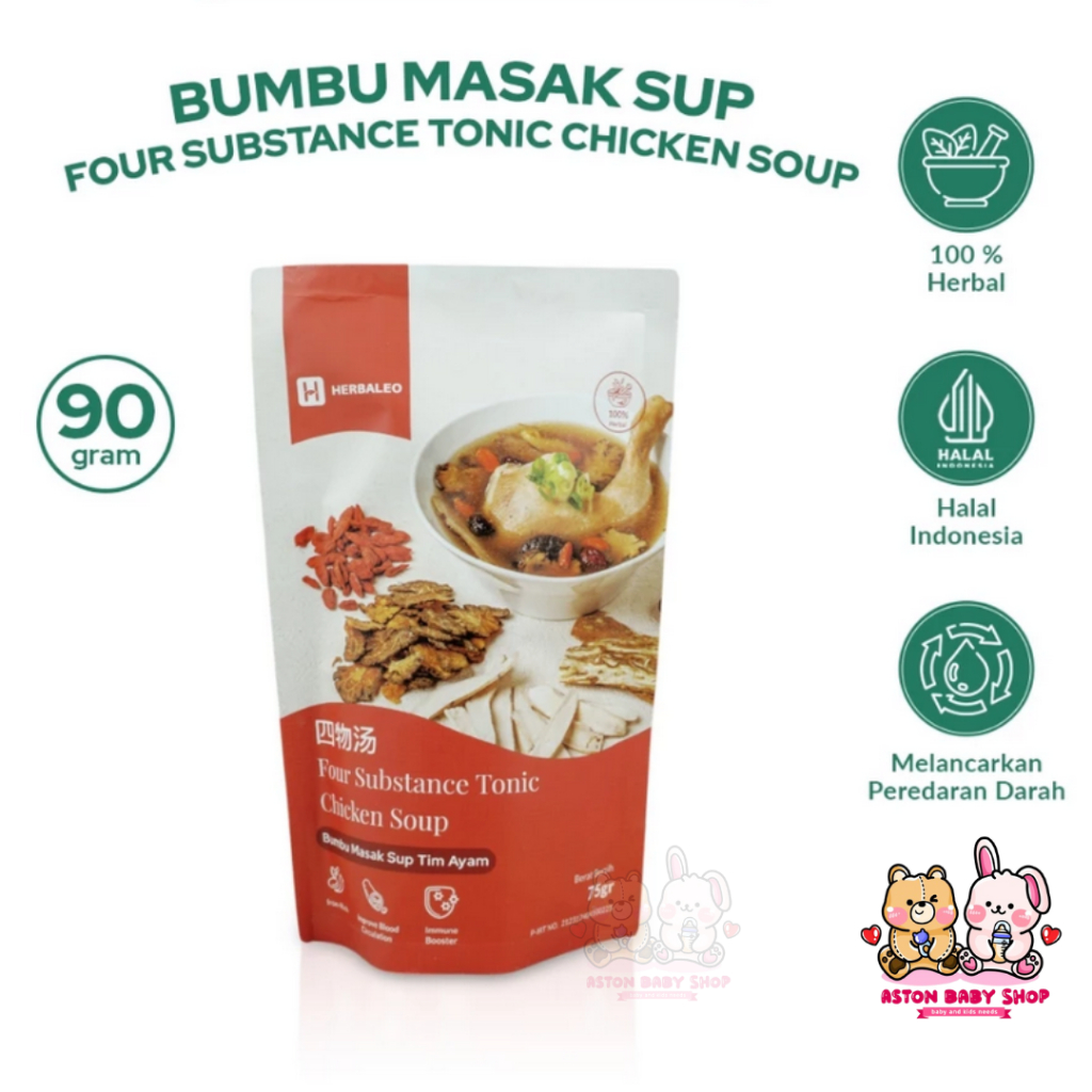 

Herbaleo Four Substance Chicken Soup 75gr Bumbu Masak Sup Tim Ayam Four Substance Halal