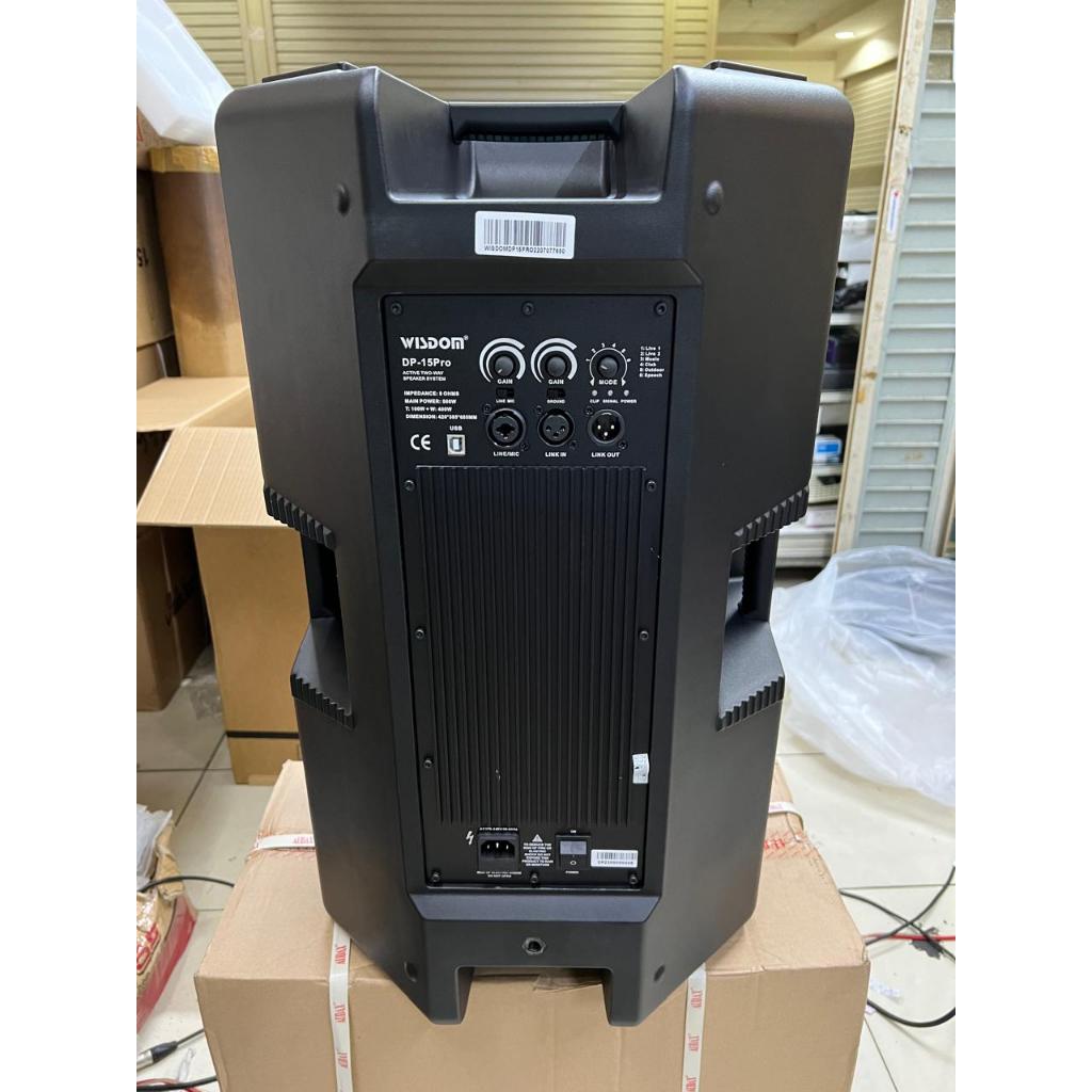 (JUAL 2 BUAH) speaker aktif 15 inch wisdom DP15 pro / DP15Pro – ORIGINAL RESMI