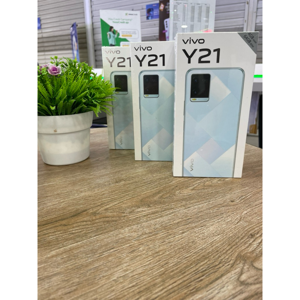 VIVO Y21/Y21A RAM4/64GB GARANSI RESMI (CLEARING SALE).Kamera 50MP,Baterai 500Ah