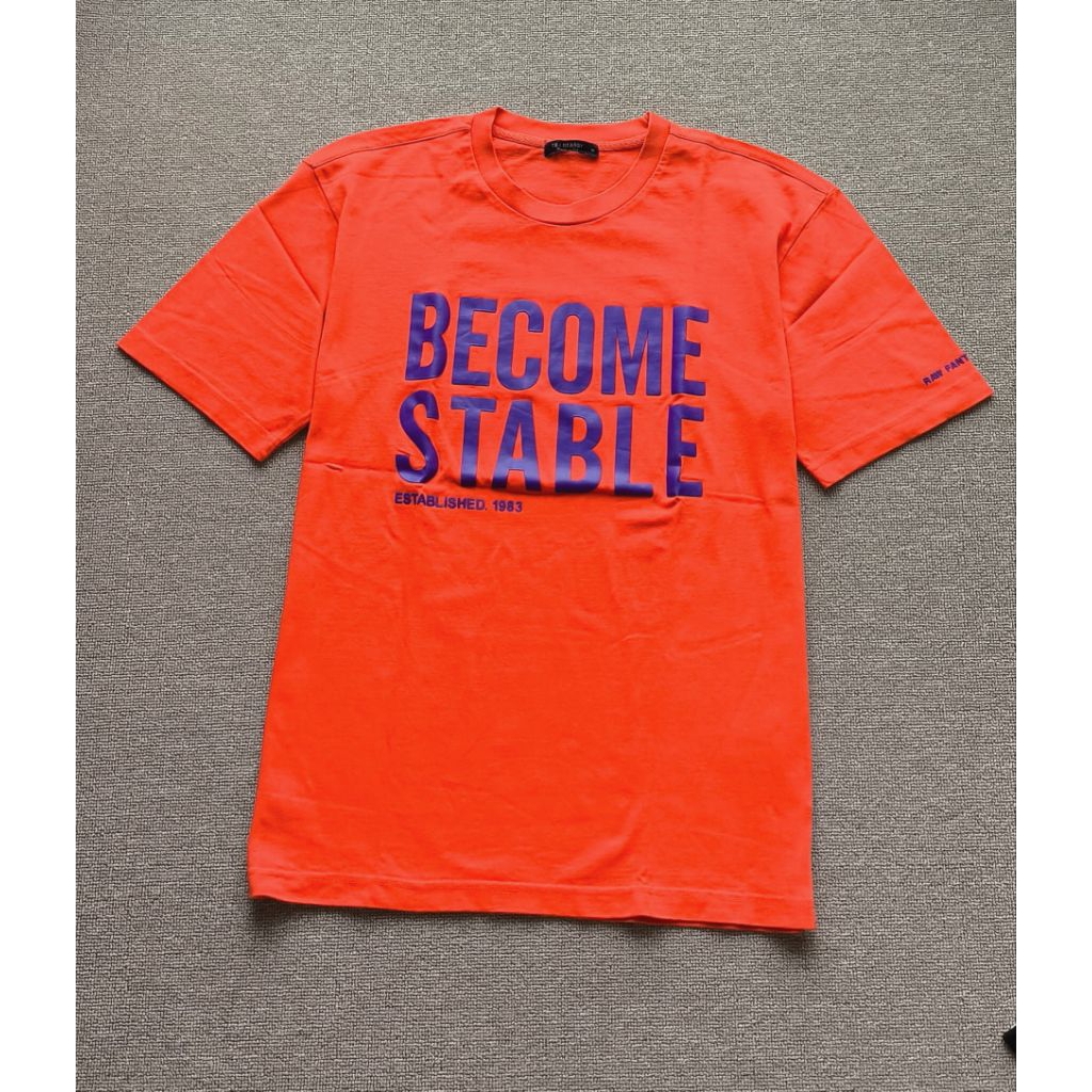 TBJ NEARBY T-SHIRT ORANGE SABLON KARET SZ L