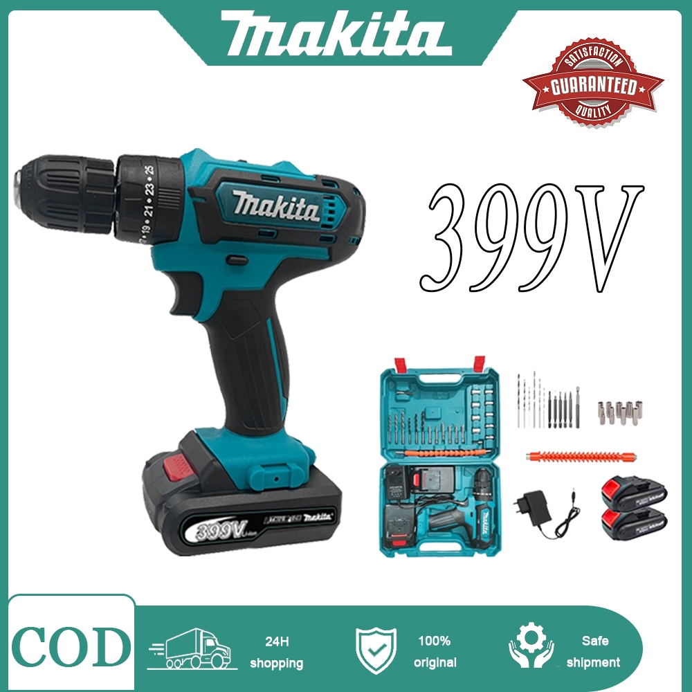 MAKITA 399V Mesin Bor Impact Drill / Bor baterai / Bor Tanpa Kabel / Bor Listrik / Bor Listrik Set /