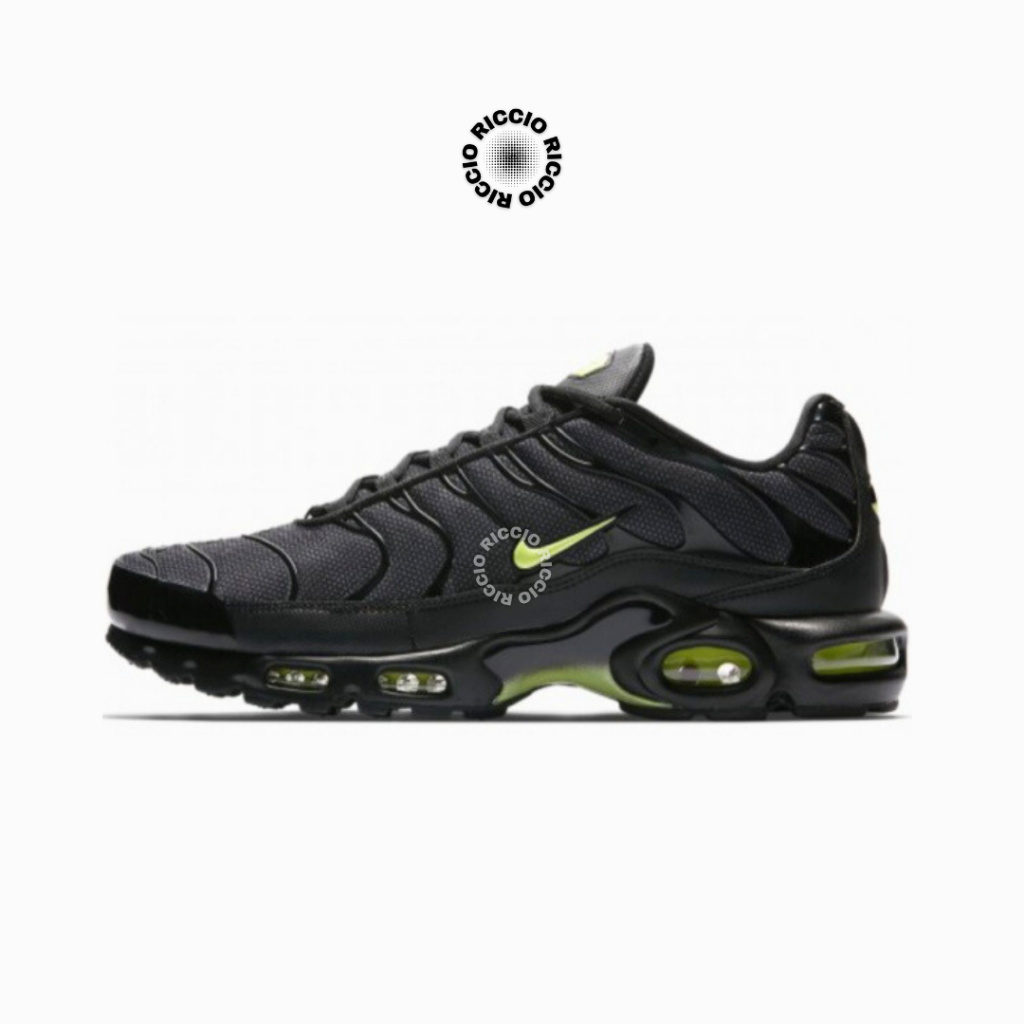Sepatu Air Max - Air Max Plus Black Volt Glow Original