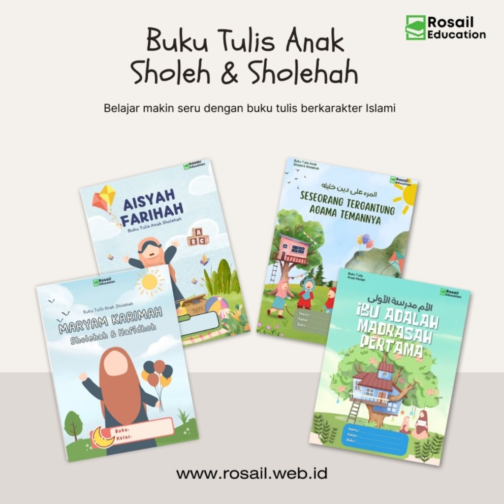 

Buku Tulis Anak Sholeh dan Sholehah