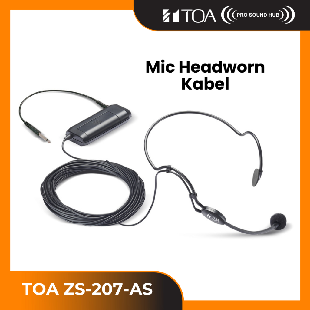 TOA ZM-370HS-AS ZM-370 ZM370 ZM370HS Mic Headworn Headset Bando