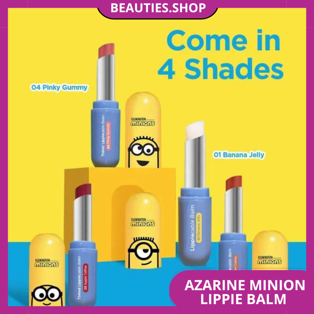 𝗕𝗘𝗔𝗨𝗧𝗜𝗘𝗦 - Lip Balm Anak Sekolah Aman / Azarine Tinted Lippiecable Balm Series 3.5g /Tinted Lip Balm