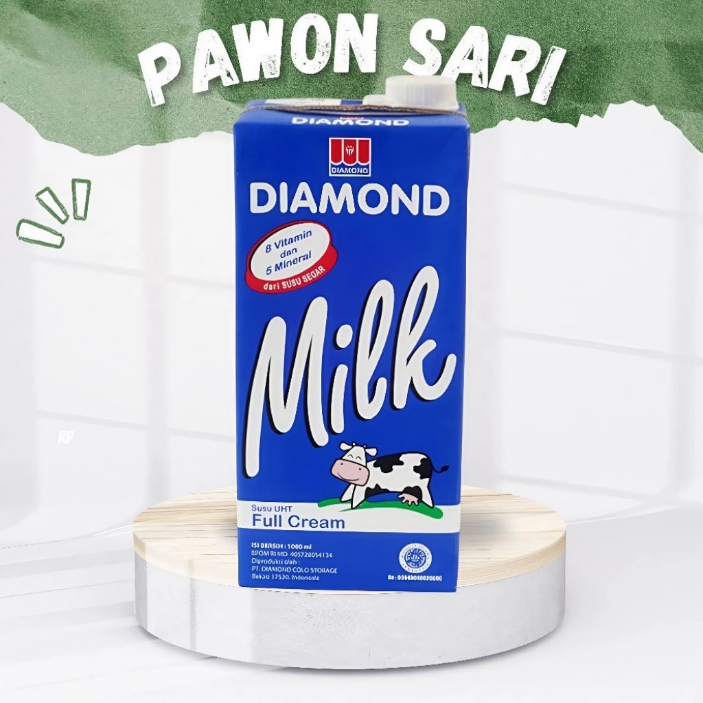 

susu uht diamond full cream 1L