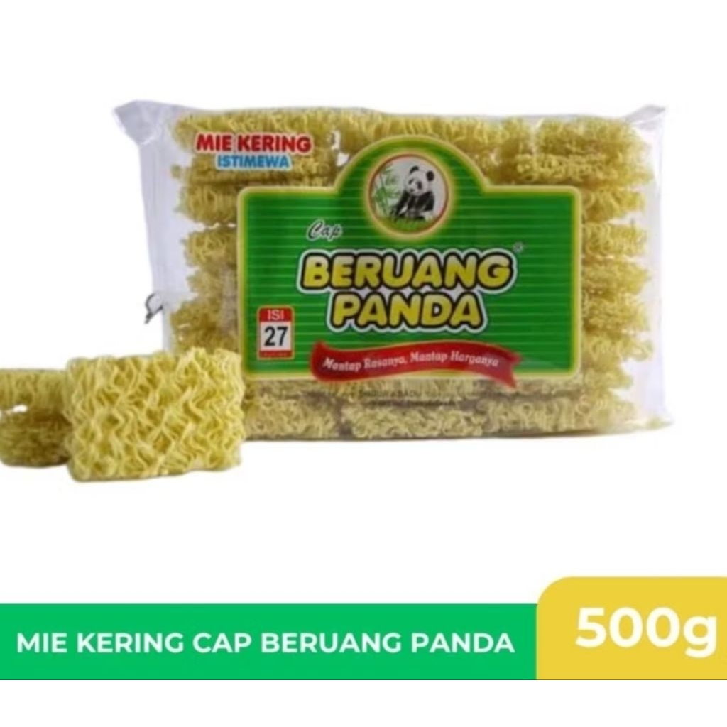 

Mie kering cap beruang panda / mi kuning / mie kuning kering