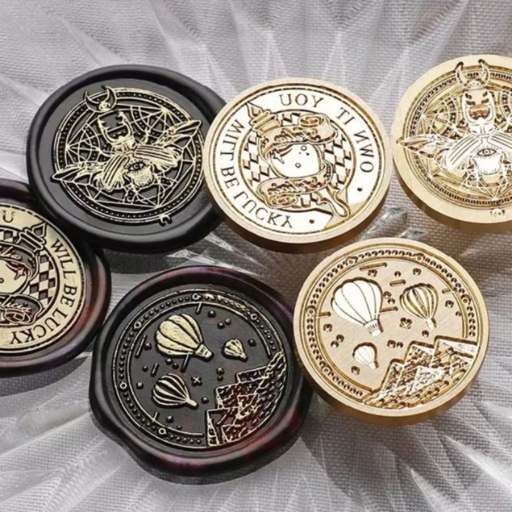 

AYURI - [Kepala+Gagang] Stempel Vintage Premium Seal Wax Stamp/ PREMIUM QUALITY BRASS STAMP/ Stempel segel lilin premium