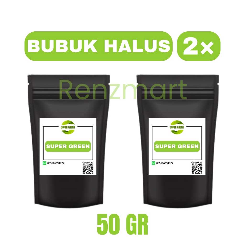 

kemasan hemat praktis 50gr 2pcs teh Renz Mart