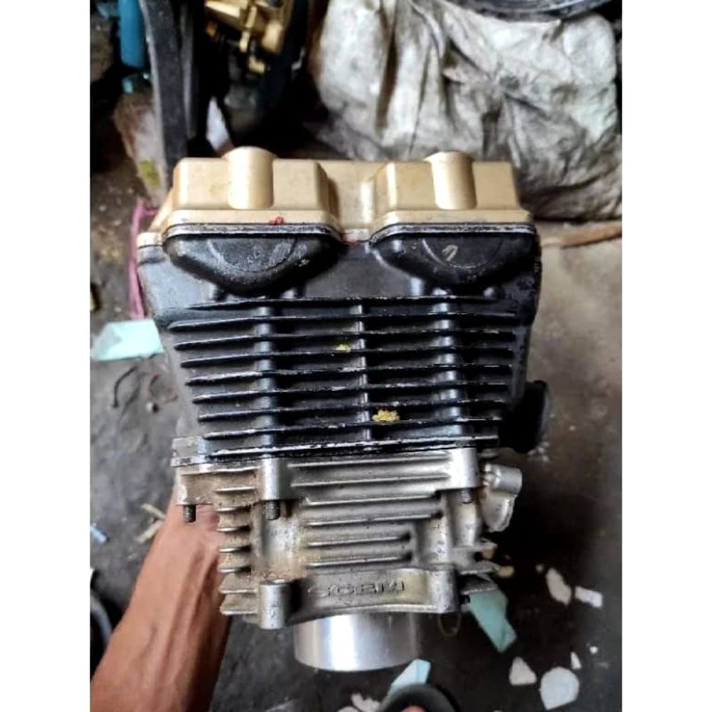 Blok head blok Cylinder Full Isi+ Boring 1seet Suzuki Satria Fu 150 Original Cabutan