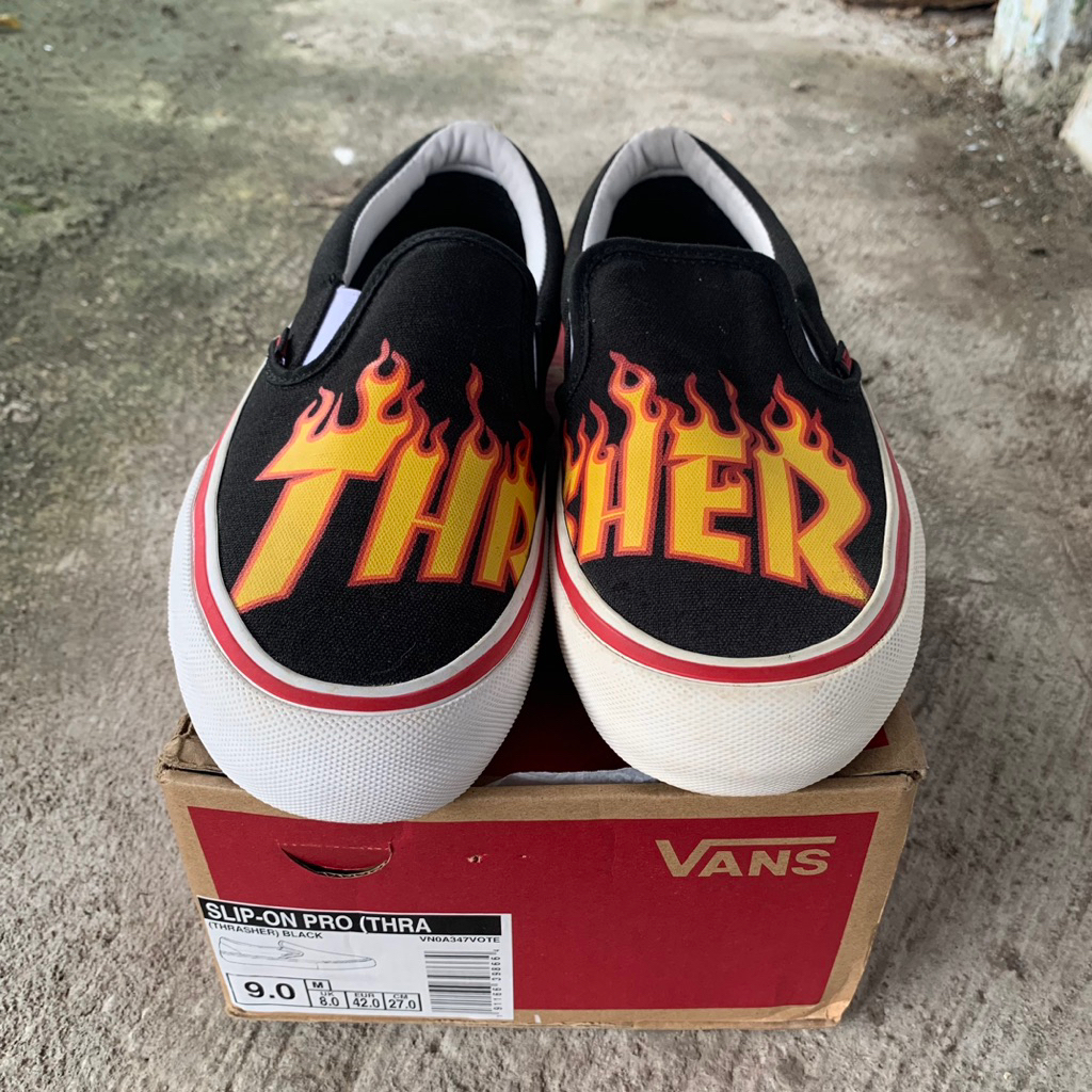 Vans Slip On Thrasher Flame