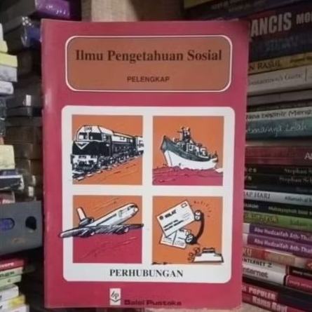 Buku jadul balai pustaka ilmu pengetahuan sosial perhubungan.