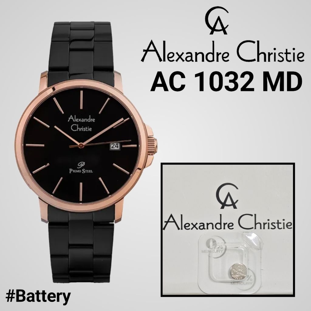 Baterai jam tangan alexandre christie type AC 1032 MD