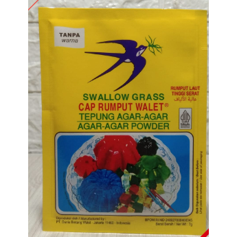 

Swallow Grass Agar Agar Warna Putih / Tanpa Warna 7gr