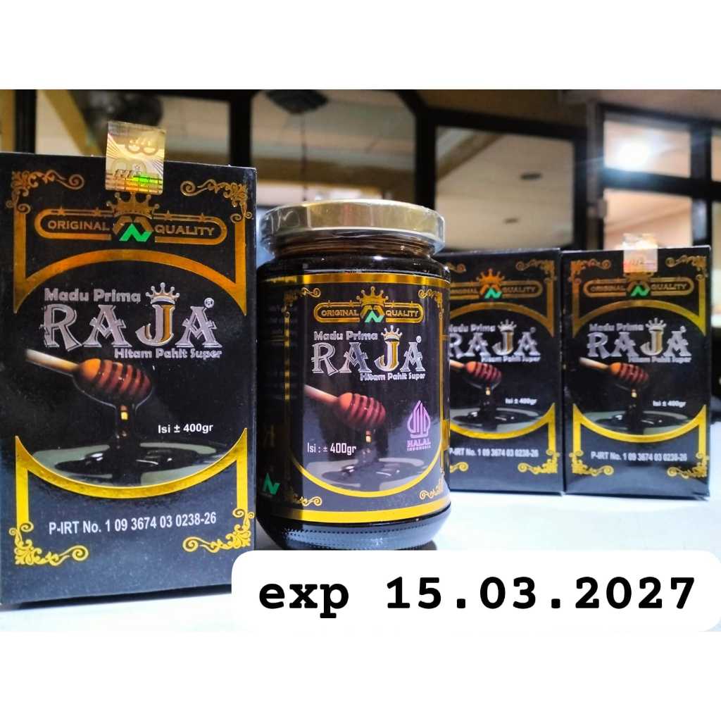

Madu Prima Raja Hitam Pahit 800gram - 400 gr minuman mencegah/menyembuhkan segala penyakit Murah