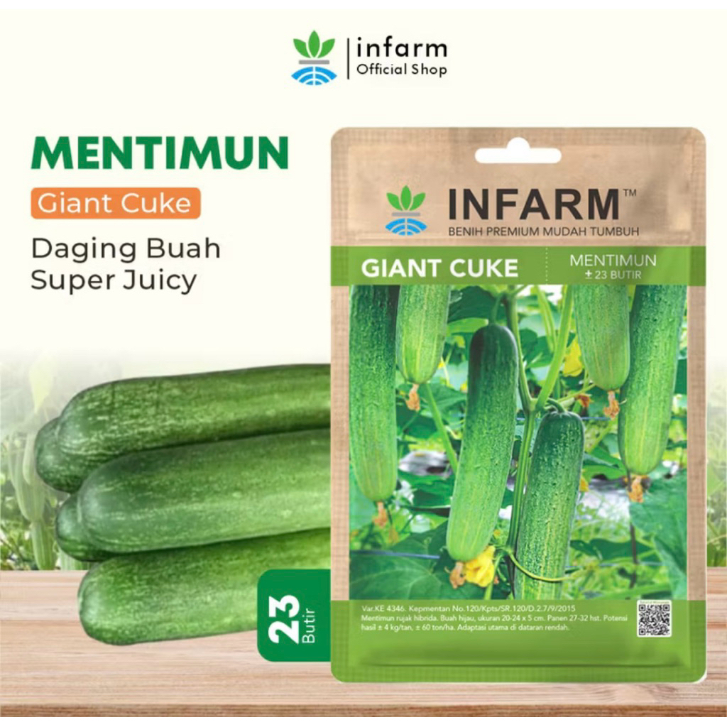 

Infarm _ Benih Mentimun Giant Cuke