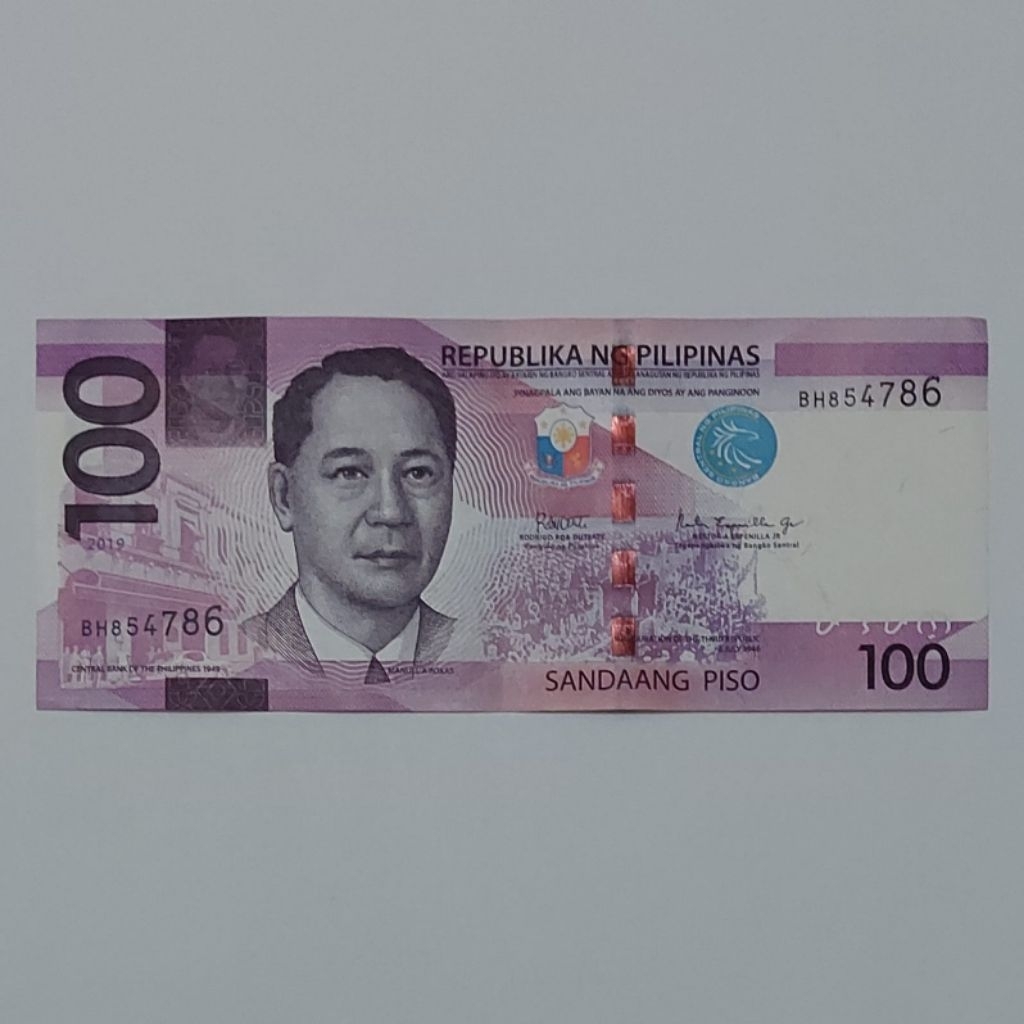 Peso Pilipina Uang Asing Pecahan 100 Peso Kertas