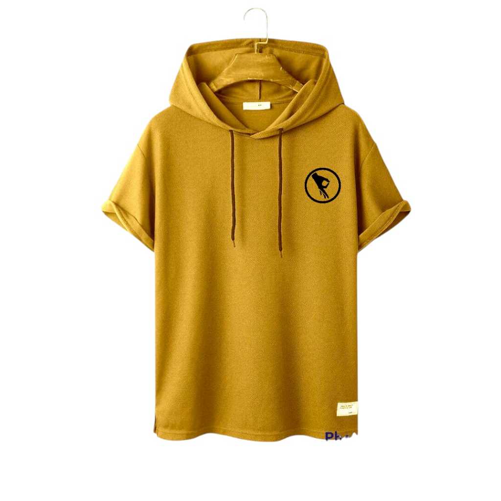 BAJU HOODIE  ATSAN DISTRO PRIA BERTOPI LENGAN PENDEK DEWASA MURAH BAHAN TEBAL