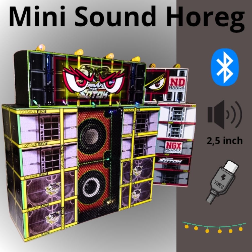 Sound System Mini Full Bass Mode Bluetooth  Siap putar Dj Remix