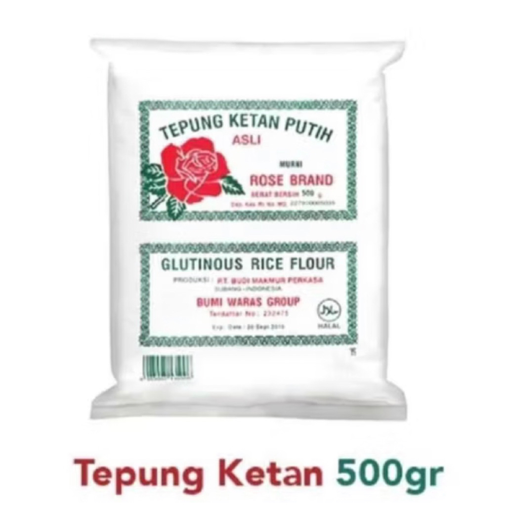 

Tepung Ketan Putih Rose Brand 500gr