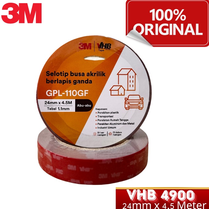 

KODE Q9H 3M VHB Double Tape ORIGINAL Automotive 49 24mm x 45 Meter