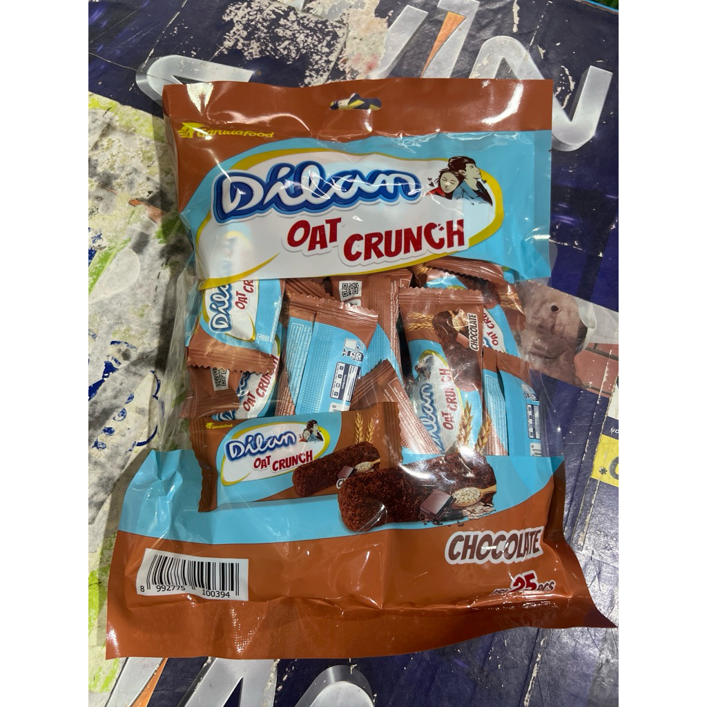 

RB Dilan Oat Crunch Chocolate 1 Plastik Bag 25 Pcs - Oat Bar Cokelat Coklat