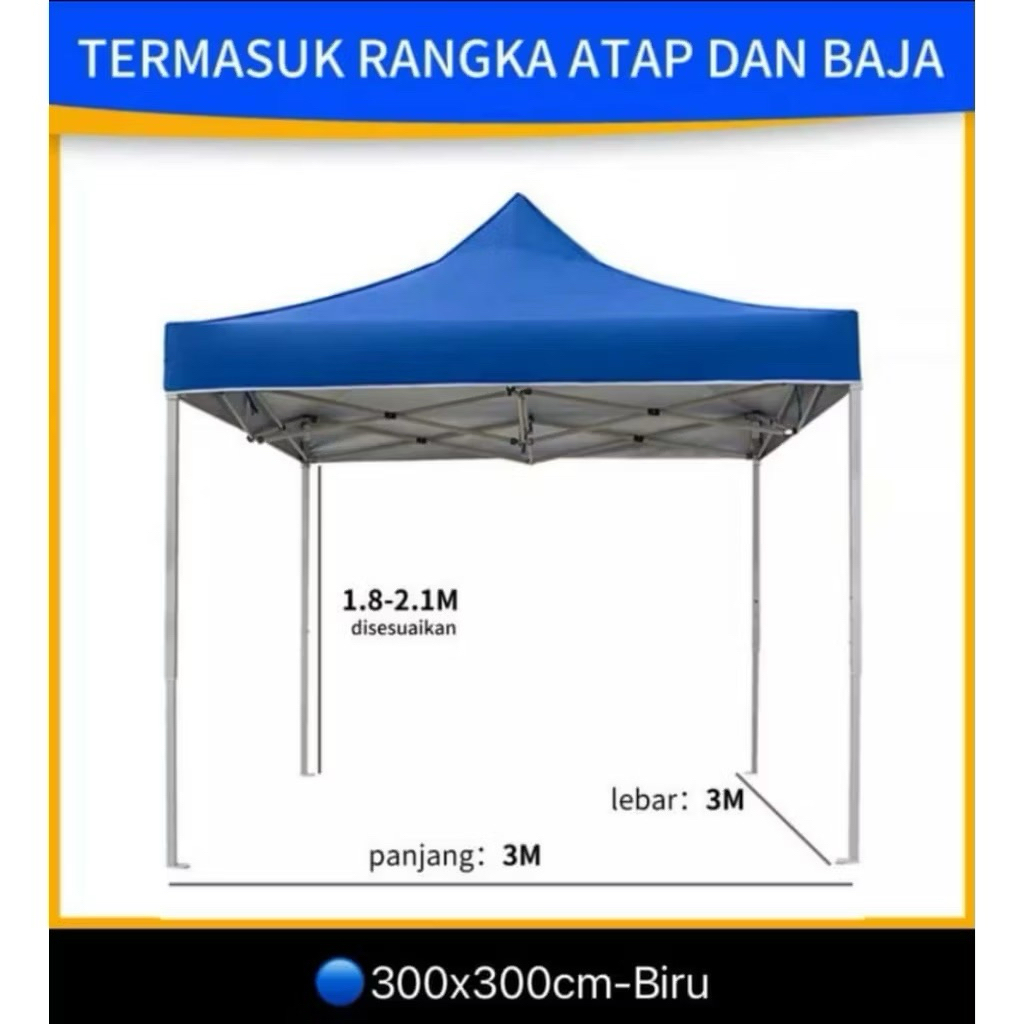 Tenda jualan ukuran 300×300/tenda/tenda dagang/ tenda jalan/tenda usaha
