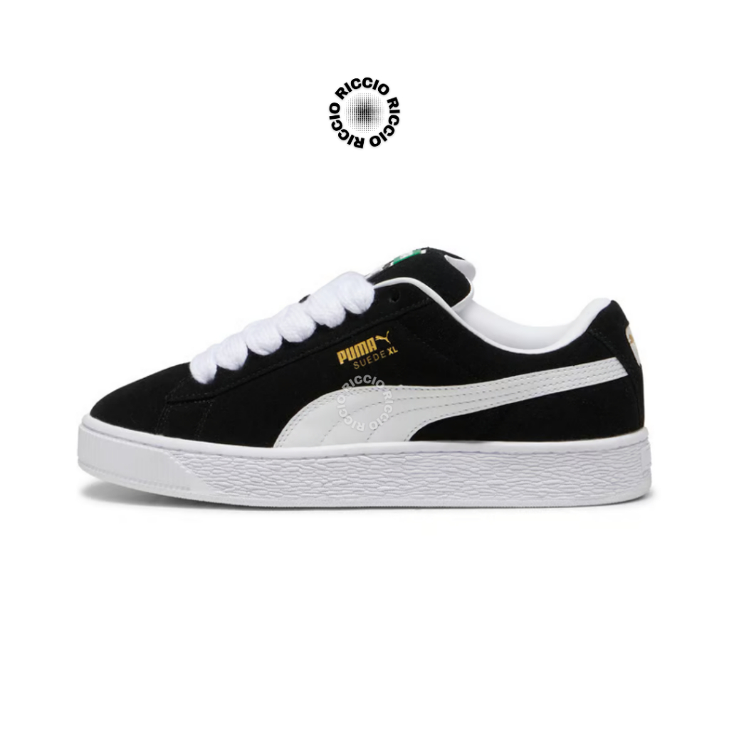 Sepatu Puma - Puma Suede XL Black White Original