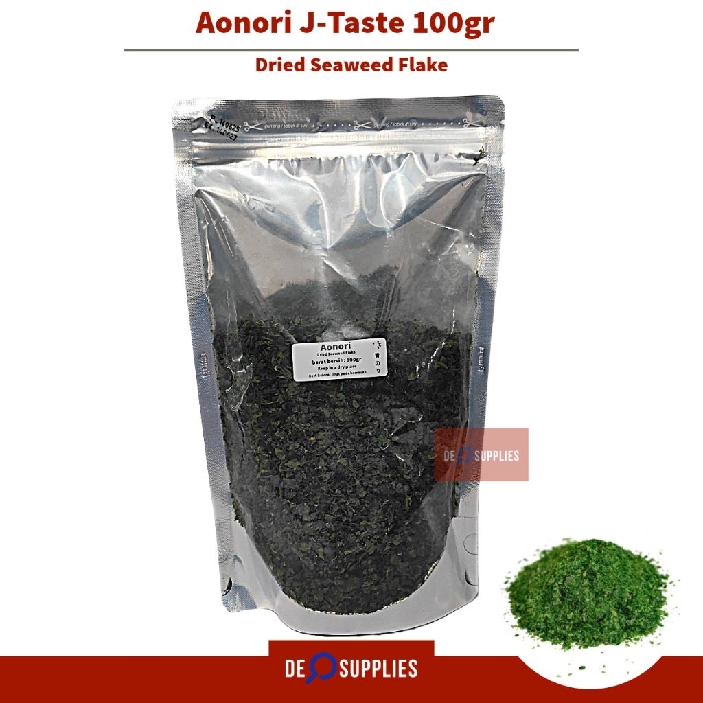 

Aonori Bubuk Nori 100gr J-Taste Ao Nori Dried Seaweed Flake Taburan Takoyaki Ramen Jepang