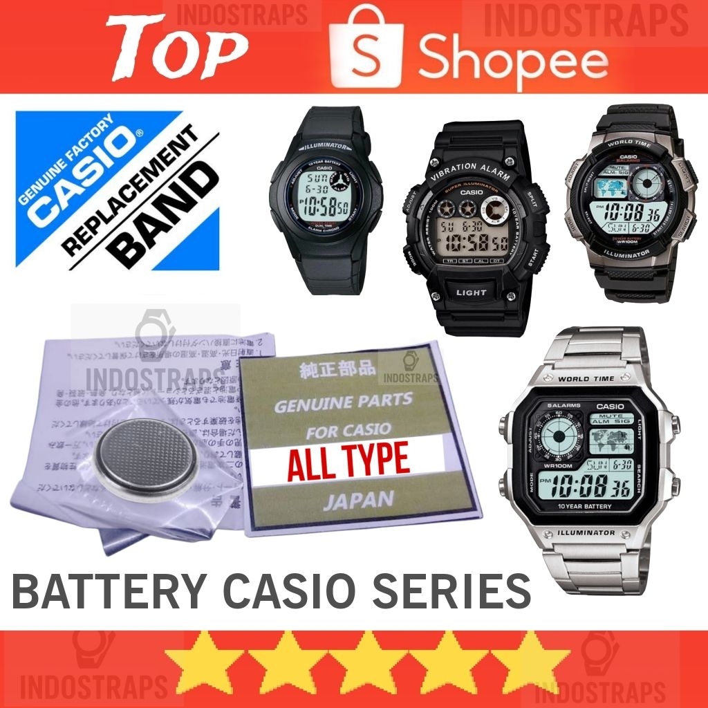 Baterai jam tangan Casio battery Casio watch Casio series