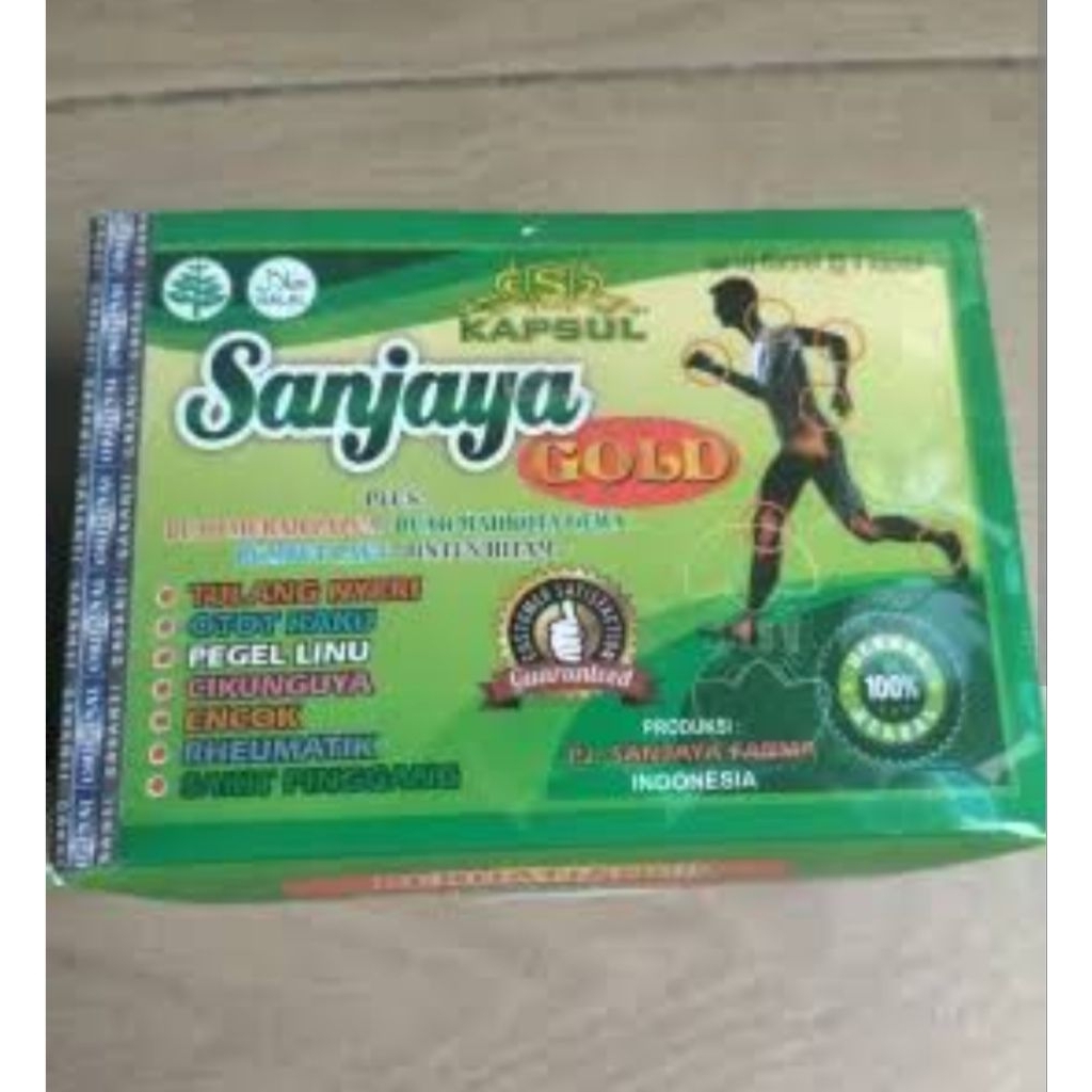 

sanjaya gold kapsul herbal pegal linu