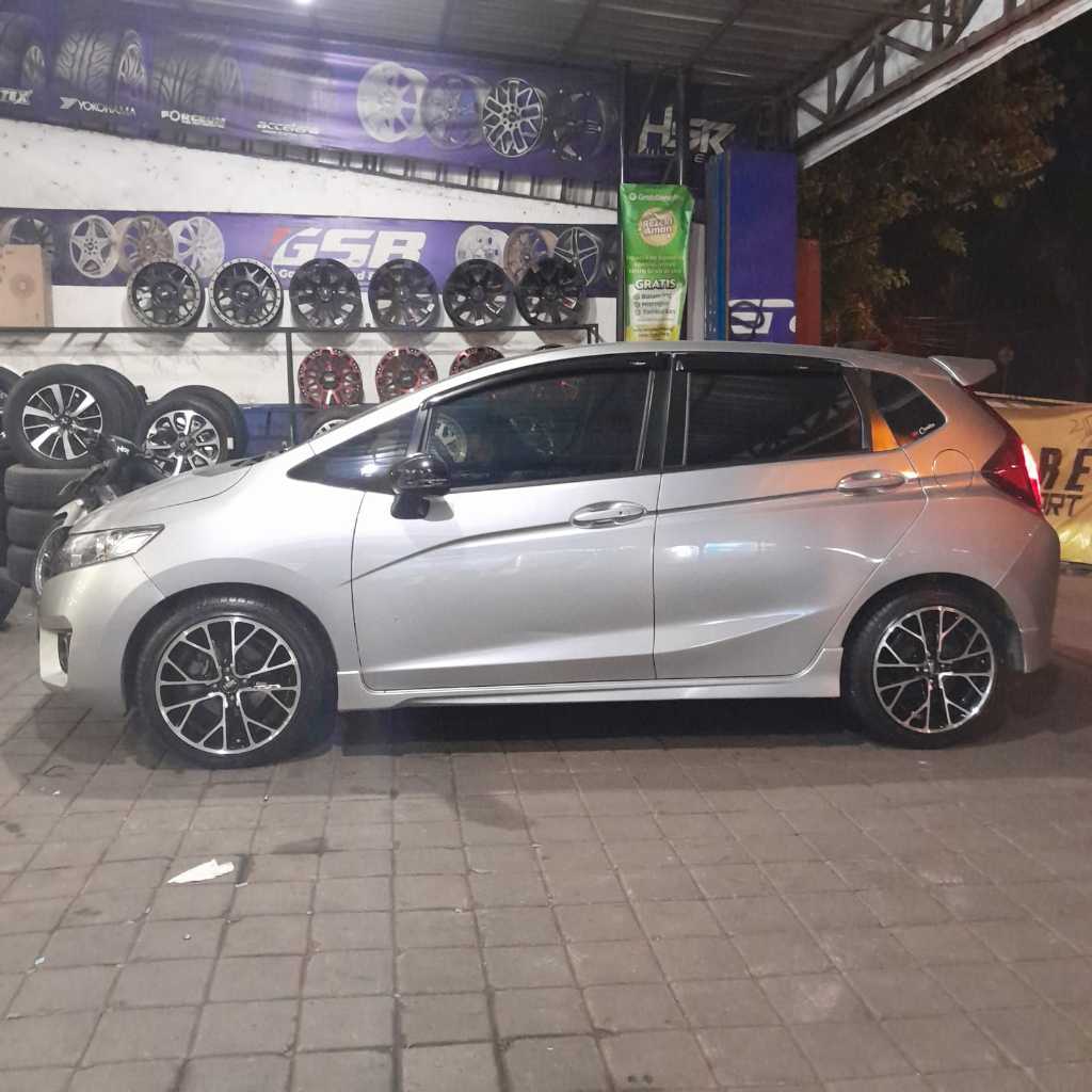 paket velg plus ban accelera 215 45 r17 untuk mobil jazz use velg hsr fe01 ring 17