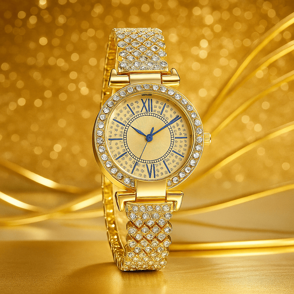 Jam Tangan Wanita Analog Anti Air Arloji Tali Kuarsa Anti Karat Branded Vintage Gift Mewah J9