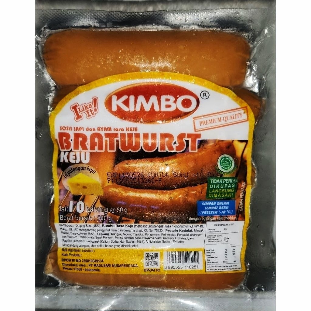 

Kode G. Sosis Kimbo Keju 500 Gram Berkualitas Tinggi