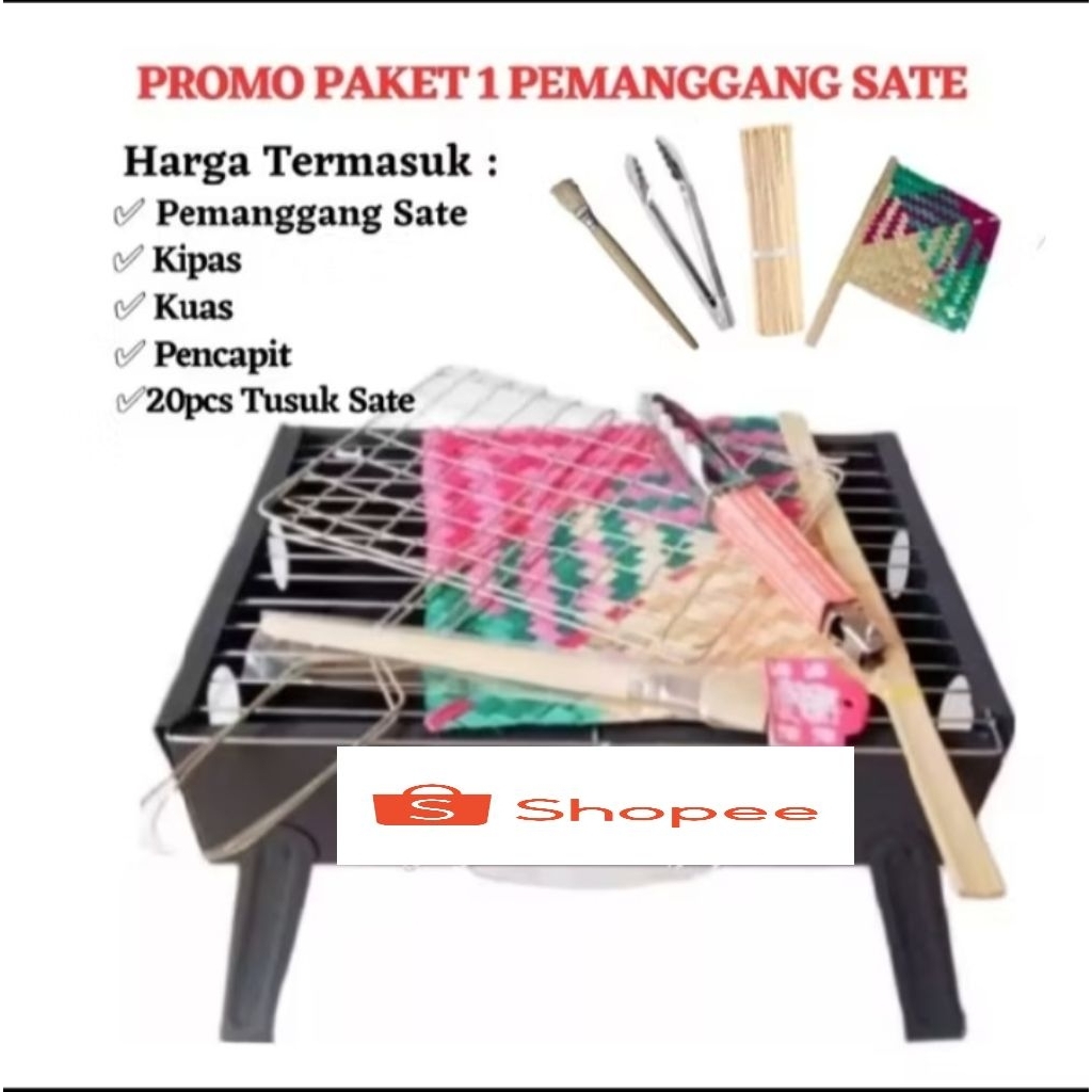 pangangan  sate portabel  1 paket kumplit