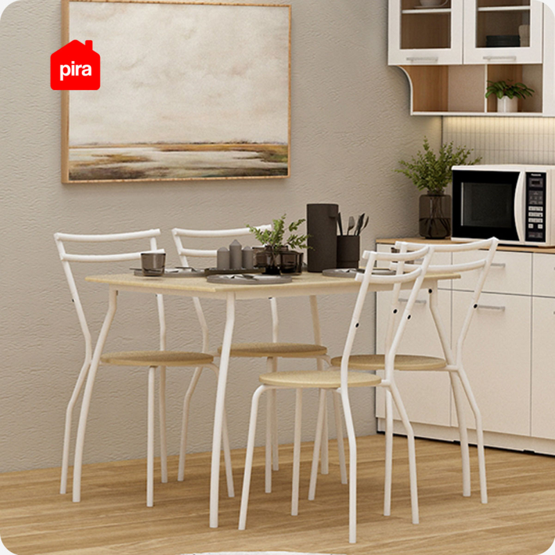 Meja makan 4 kursi ekonomis estetik murmer sh simple minimalis BANDUNG