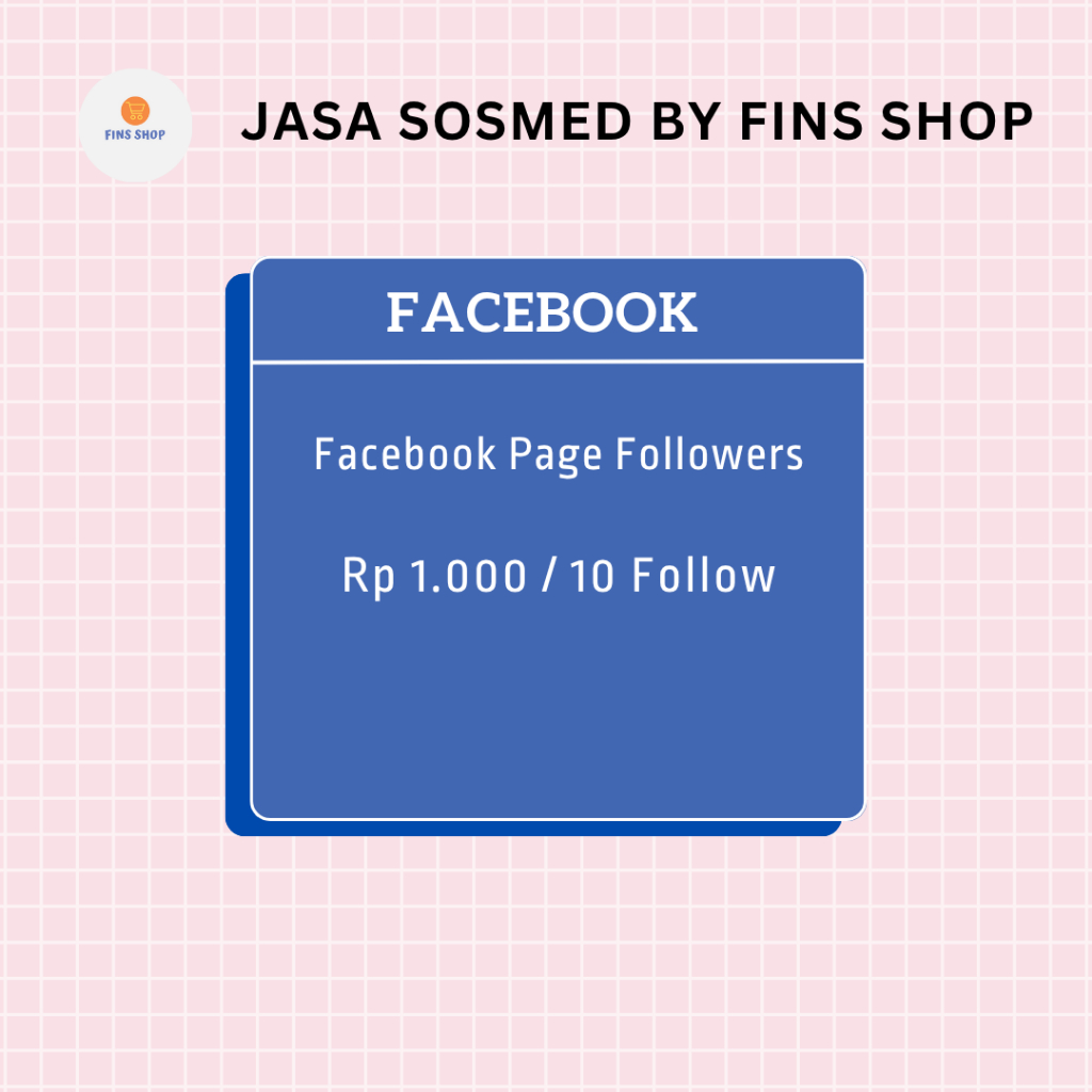 Fins Shop Jasa Sosmed Facebook | Facebook Page Followers