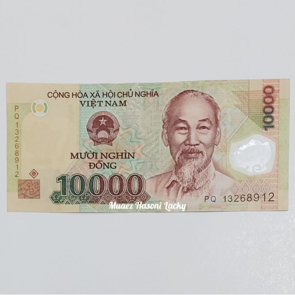 Dong Vietnam Uang Asing Pecahan 10000 Dong Polymer