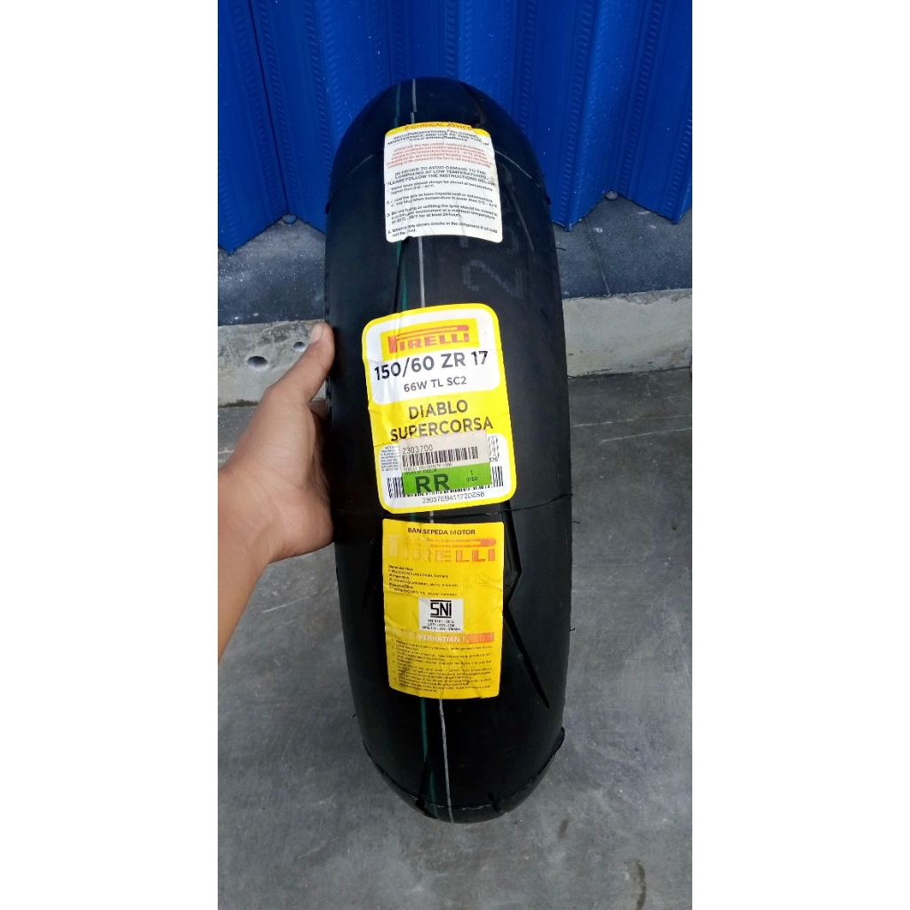 Ban moge PIRELLI DIABLO SUPERCORSA ukuran 150/60-17