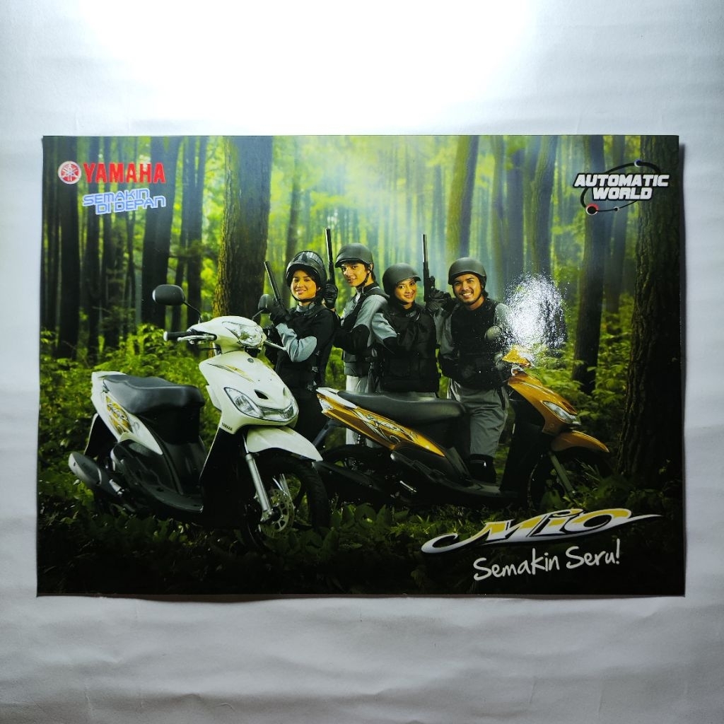 Brosur Flyer Leaflet Poster Jadul Lawas Yamaha Mio Smile Tahun 2010