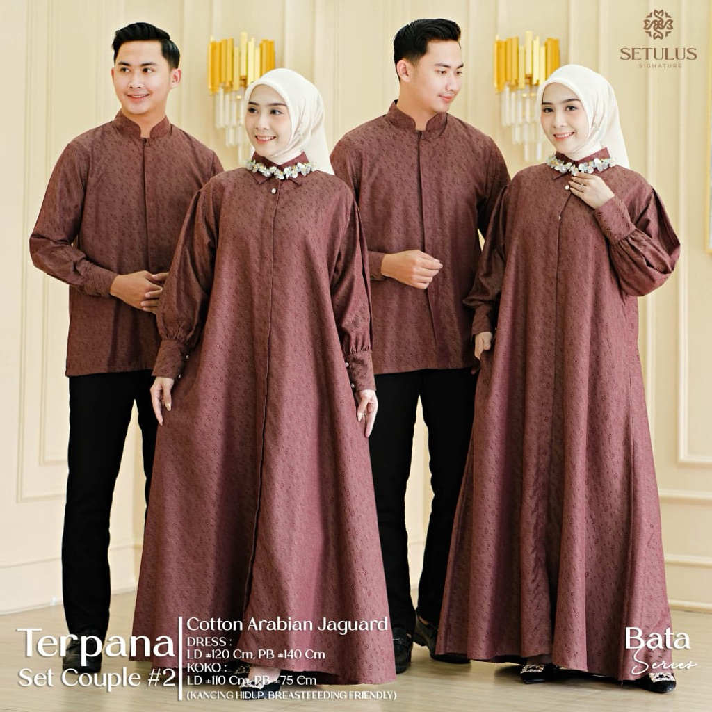 Terpana couple - baju couple ibu dan ayah - tulus signature - original tulus