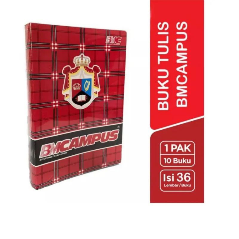 

BMC Buku Tulis Campus 36 Lembar 50 Lembar 1 Pack Isi 10 Buku