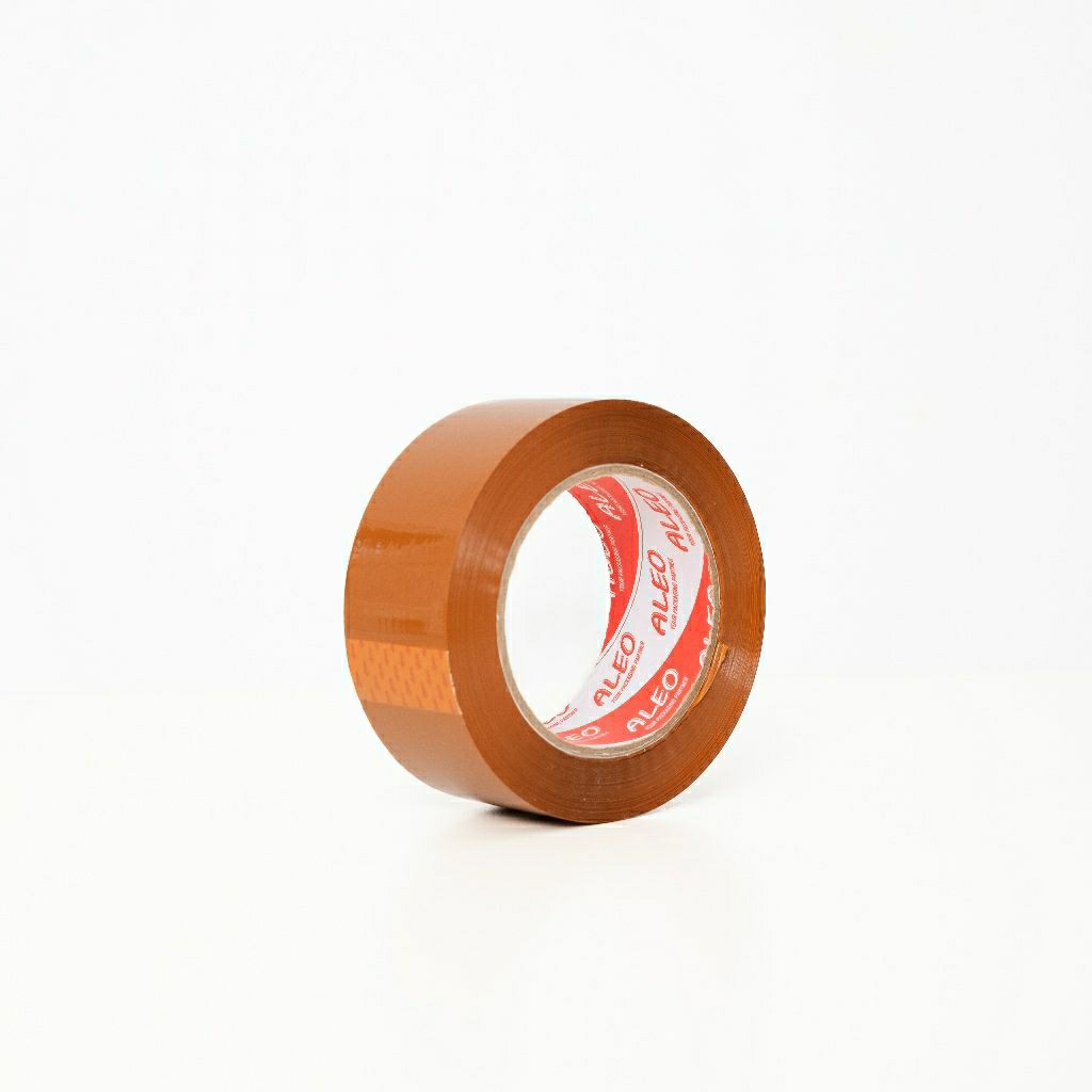 

lakban bening 45mm x 200 Yard - Lakban coklat 45mm x 200 Yard Jumbo oleo