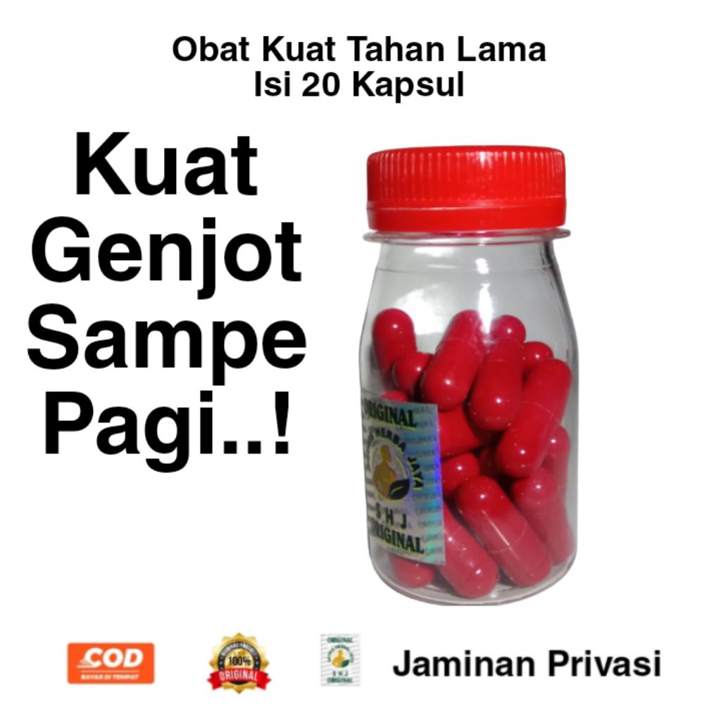 Kapsul isi 20 Top Rotan Kuat Tahan Lama // Suplemen Vitalitas Pria Dewasa Original Satria Herba