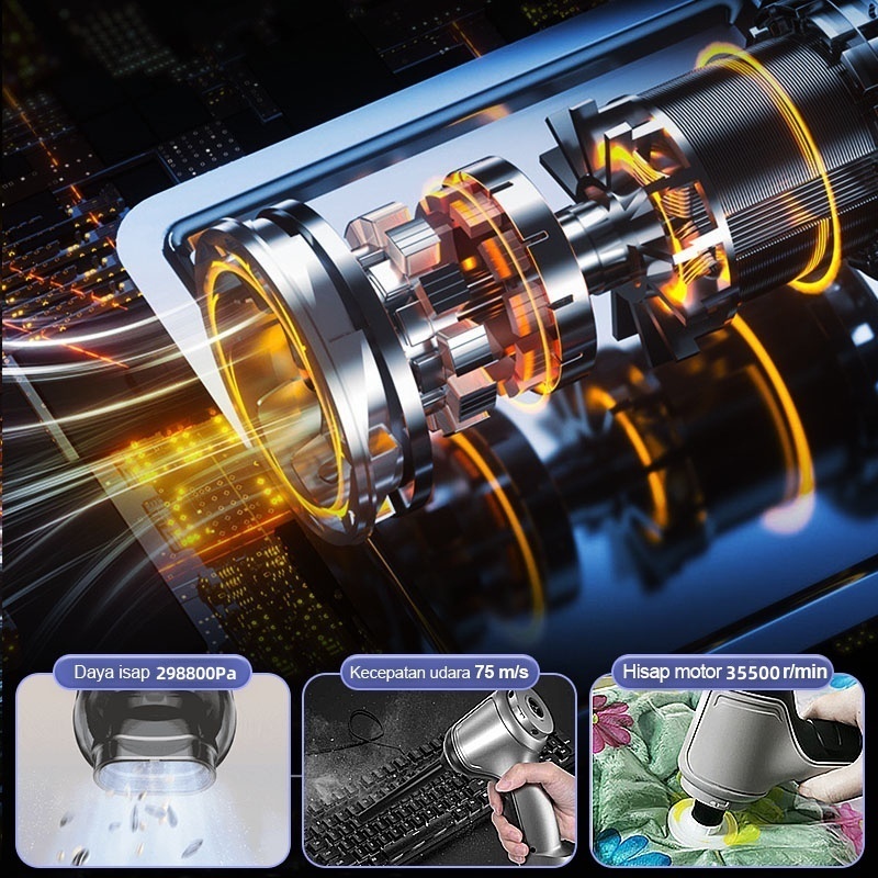 Pota PHILIPS Vacuum Cleaner Nirkabel Genggam 988000 Pa Penyedot Debu Portabel Daya Tinggi Rumah