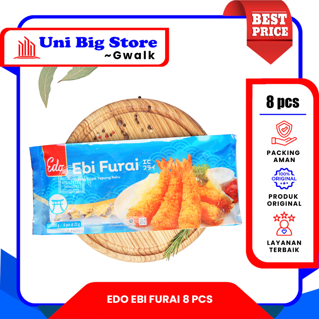 

EDO EBI FURAI TEMPURA UDANG - 8 pcs