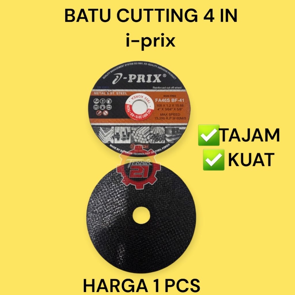 BATU CUTTING I PRIX 4 IN MATA CUTTING 4 IN I-PRIX BATU GERINDA POTONG I-PRIX
